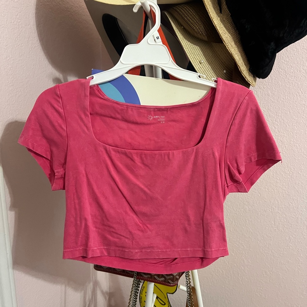 Trendy Fuchsia Crop Top